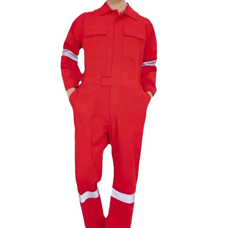 Orange All-In-One Welding Suit for Auto Repair & Dust Protection - Image 15