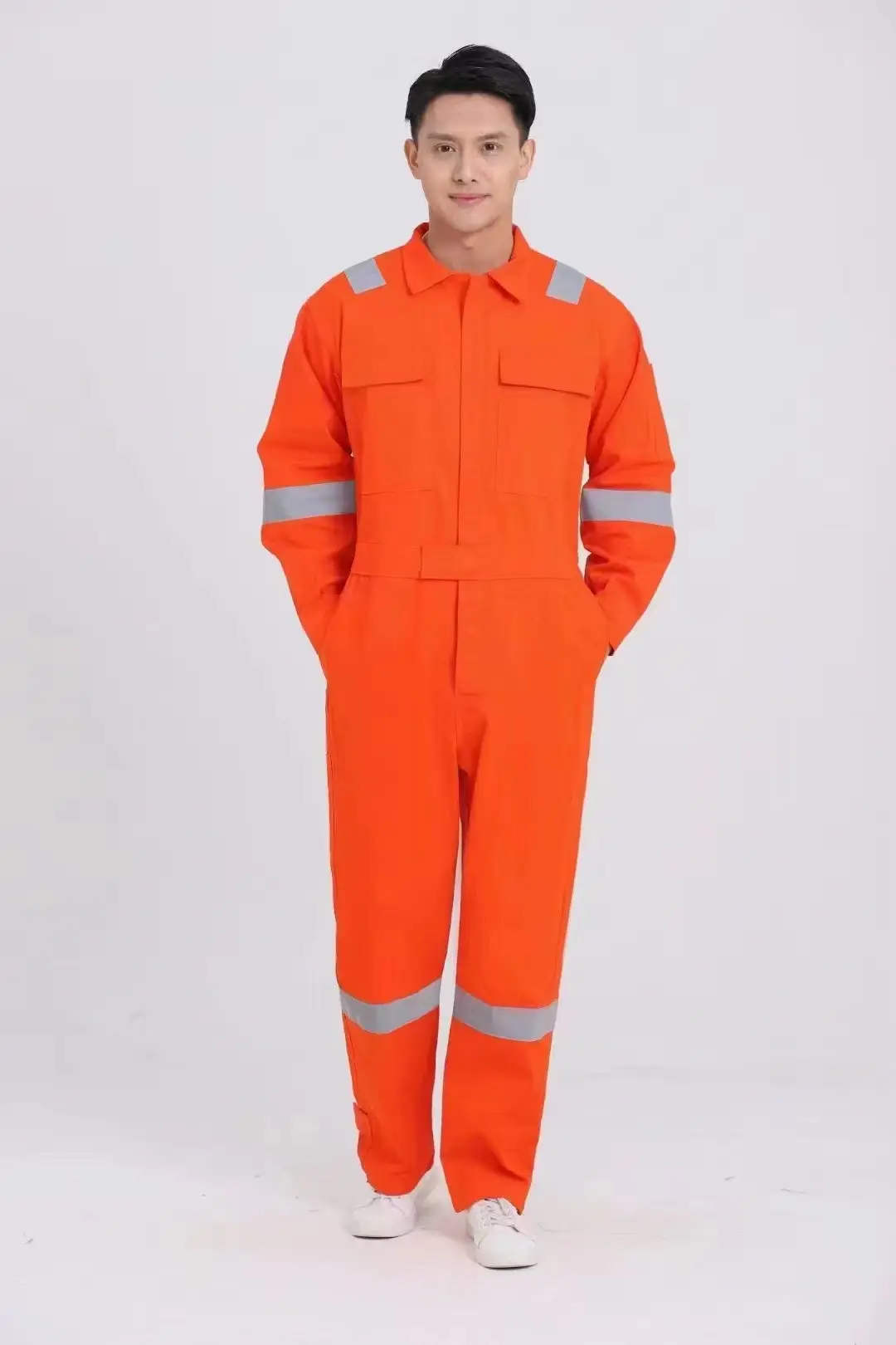 Orange All-In-One Welding Suit for Auto Repair & Dust Protection — feature 11