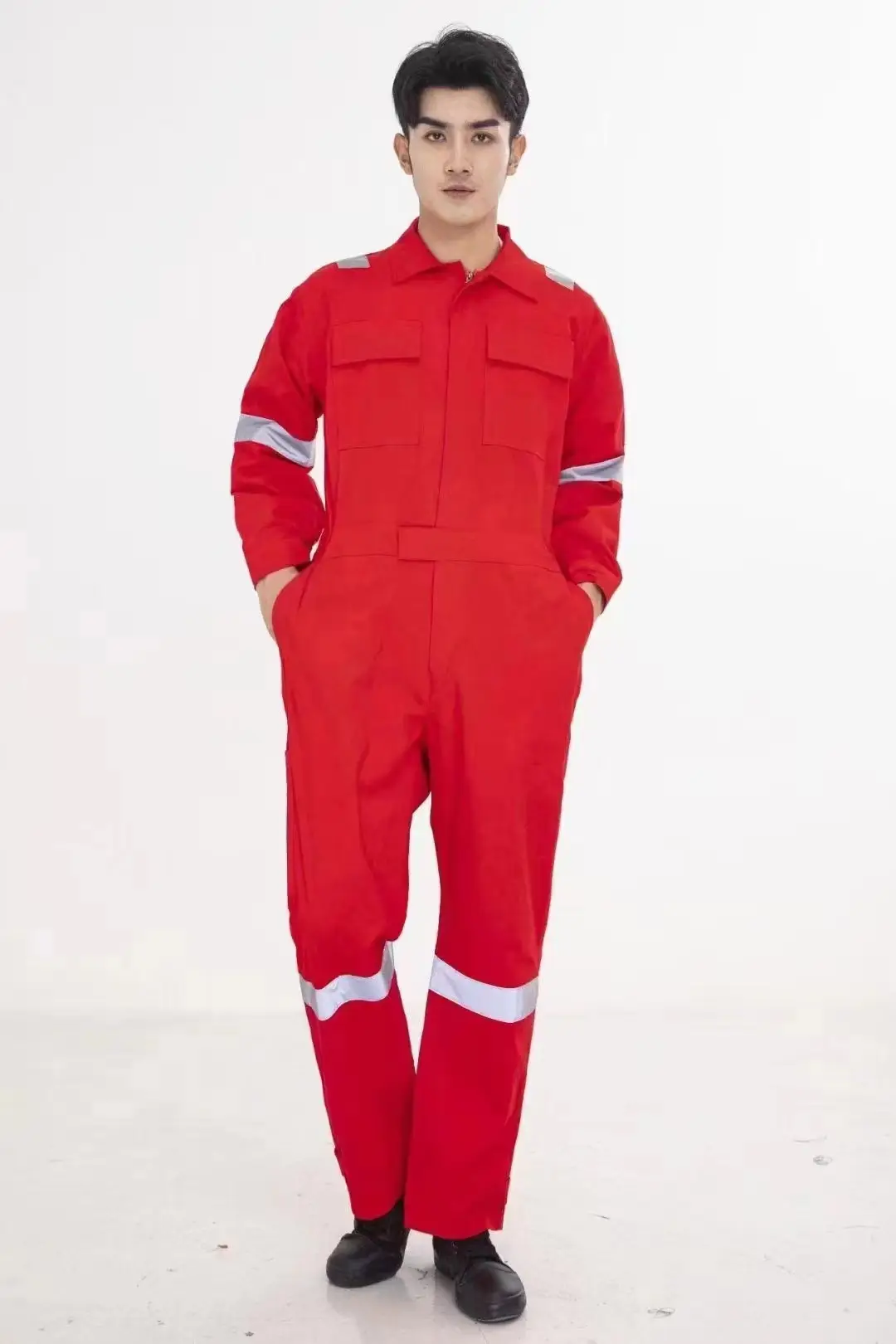 Orange All-In-One Welding Suit for Auto Repair & Dust Protection — feature 12