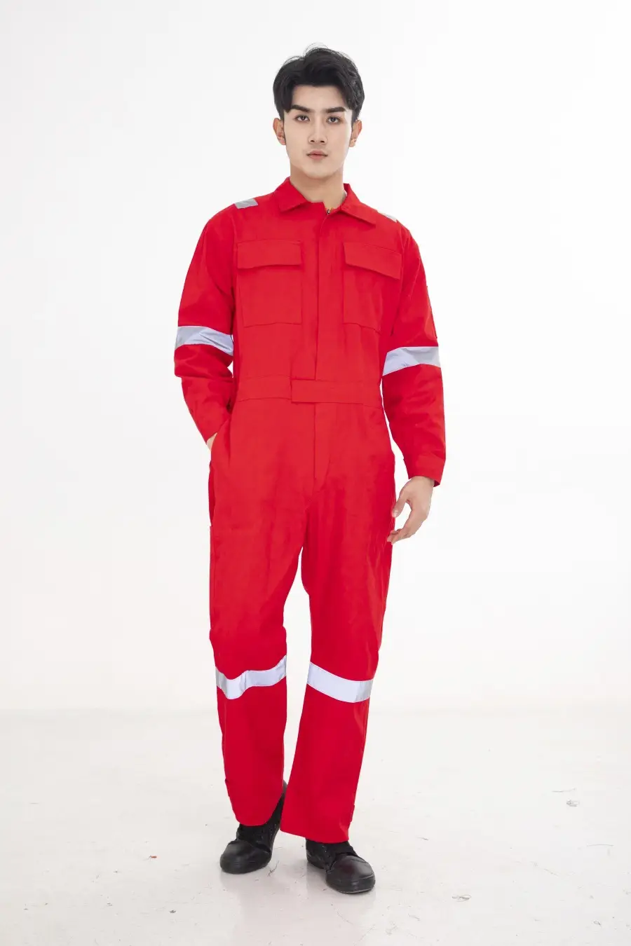 Orange All-In-One Welding Suit for Auto Repair & Dust Protection — feature 23