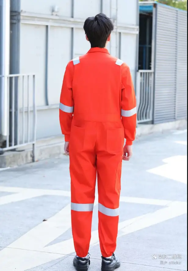 Orange All-In-One Welding Suit for Auto Repair & Dust Protection — feature 38