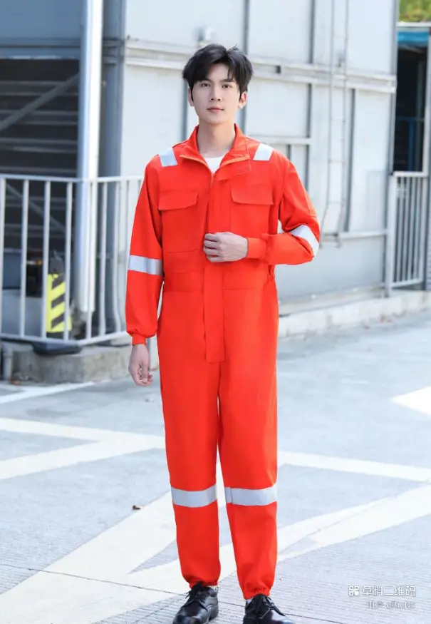 Orange All-In-One Welding Suit for Auto Repair & Dust Protection — feature 39