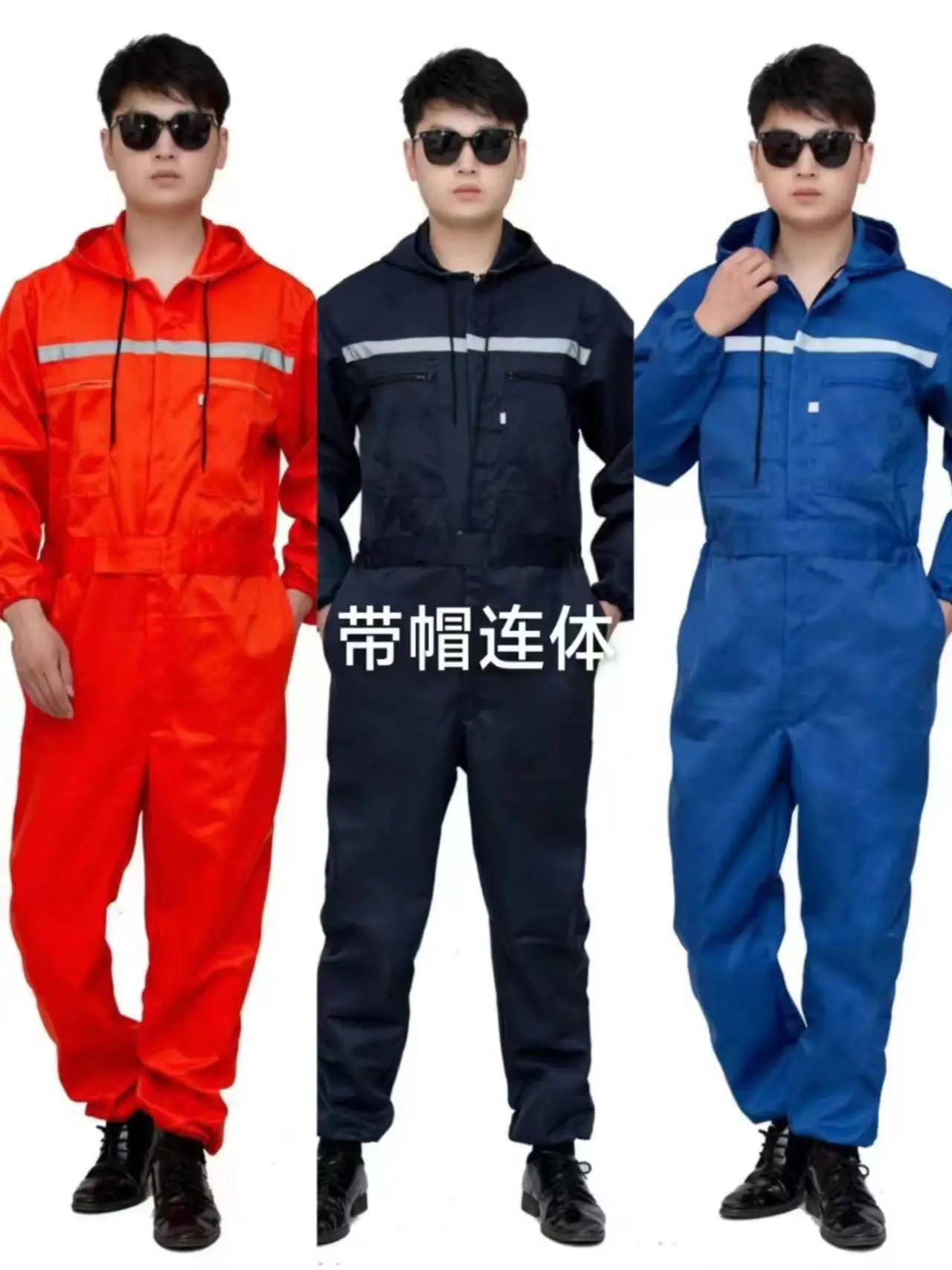 Orange All-In-One Welding Suit for Auto Repair & Dust Protection — feature 7