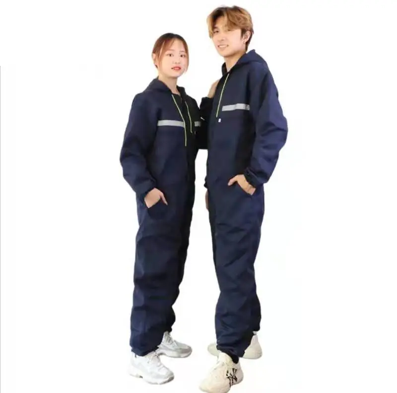 Orange All-In-One Welding Suit for Auto Repair & Dust Protection - Image 6