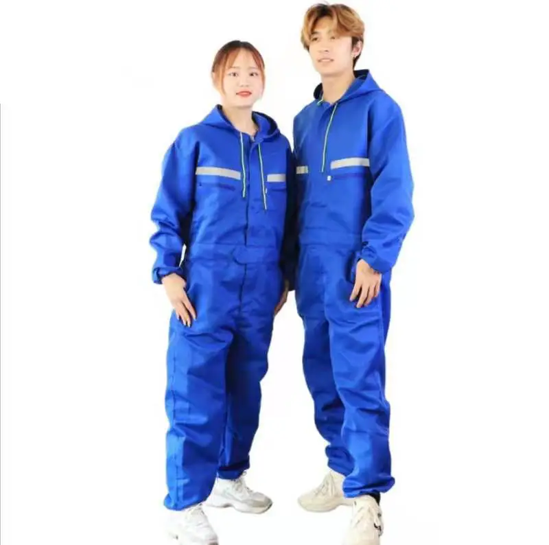 Orange All-In-One Welding Suit for Auto Repair & Dust Protection - Image 7