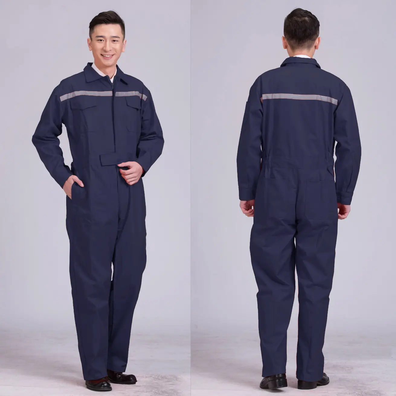 Orange All-In-One Welding Suit for Auto Repair & Dust Protection - Image 8