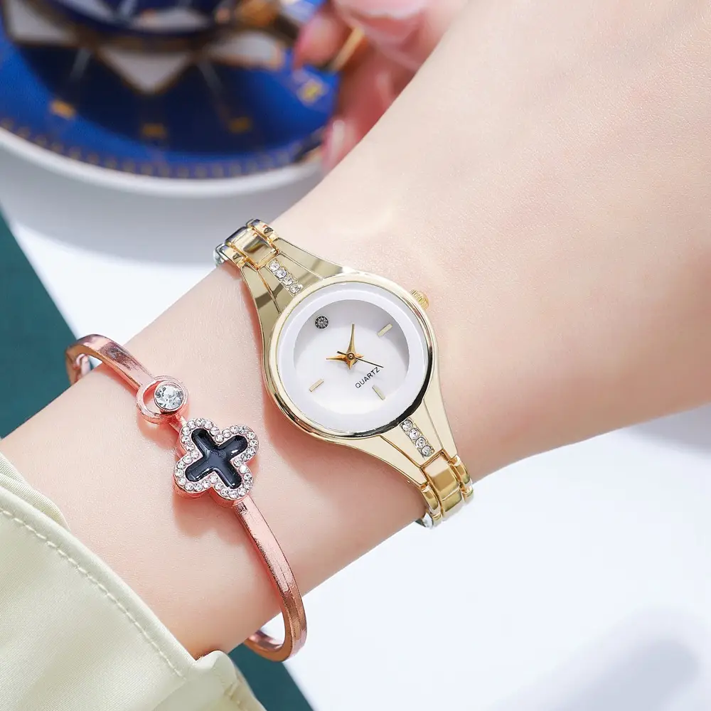 Girls Crystal Bracelet Watch Set for Girls