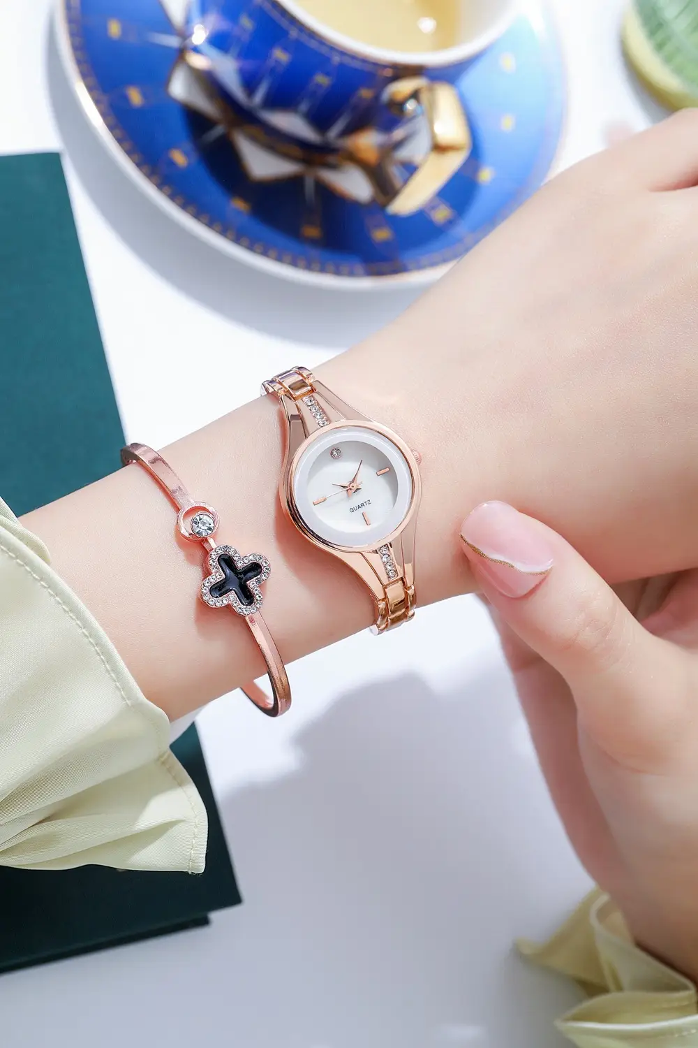 Girls Crystal Bracelet Watch Set for Girls — feature 7