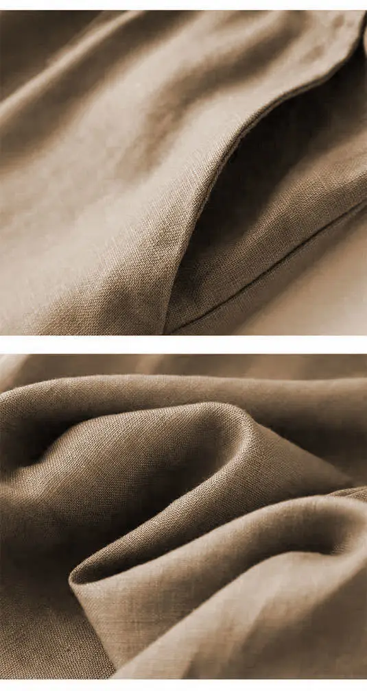 Women's 2023 Summer Linen Wide Leg Ankle Pants — feature 16