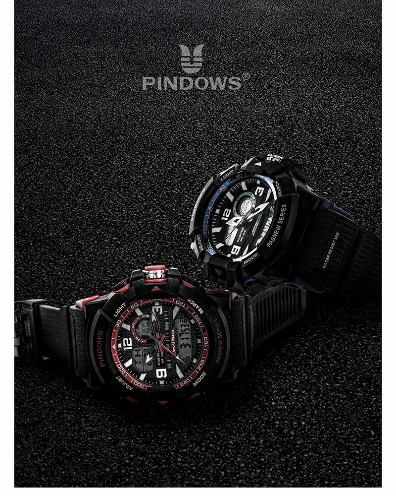 Classic Camouflage Waterproof Large Dial Multifunctional Watch — feature 13