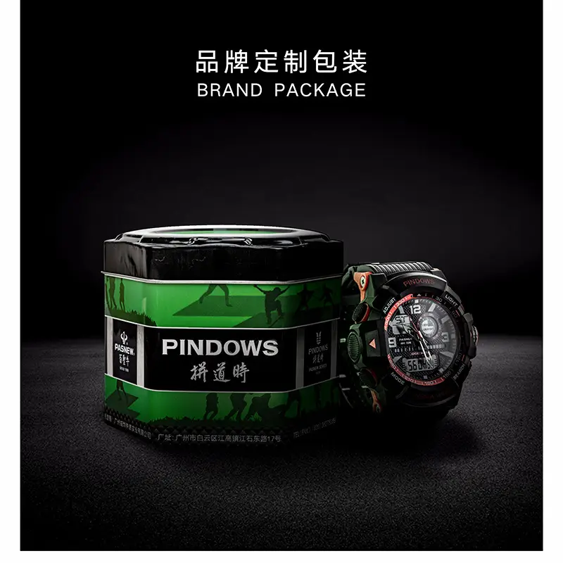 Classic Camouflage Waterproof Large Dial Multifunctional Watch — feature 19