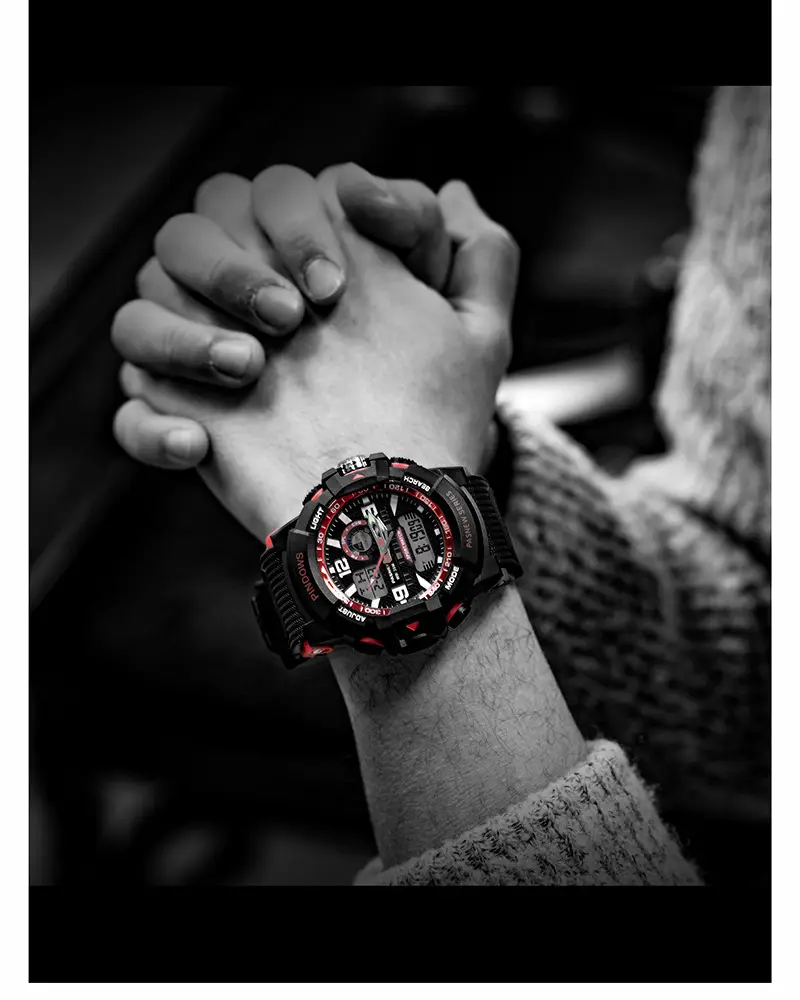 Classic Camouflage Waterproof Large Dial Multifunctional Watch — feature 8