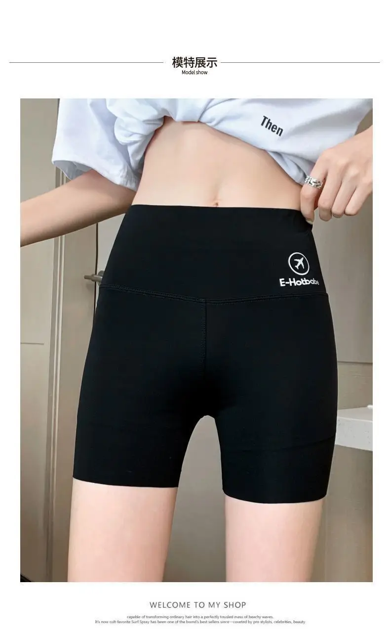 Women's Green Sharkskin Shorts Three Quarter Length — feature 15