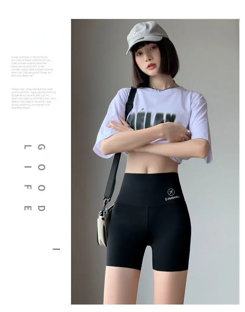 Women's Green Sharkskin Shorts Three Quarter Length — feature 16