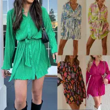 Women Yellow Zipper Top Shorts Set Autumn 2024 — feature 17