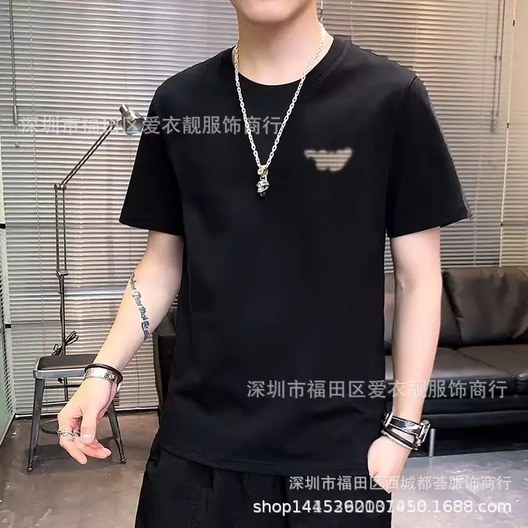 Men Black Graphic T-Shirt Casual Streetwear - Image 4