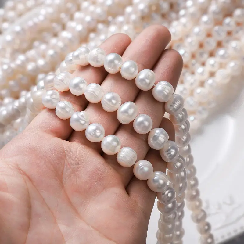 Natural Freshwater Pearl Thread 8-11mm DIY Jewelry