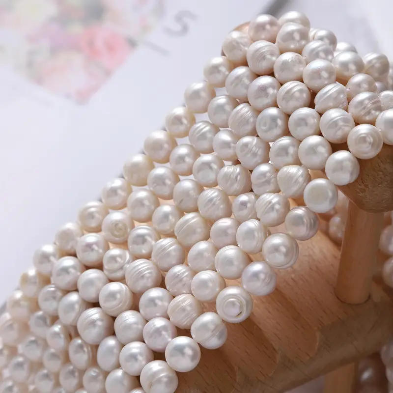Natural Freshwater Pearl Thread 8-11mm DIY Jewelry