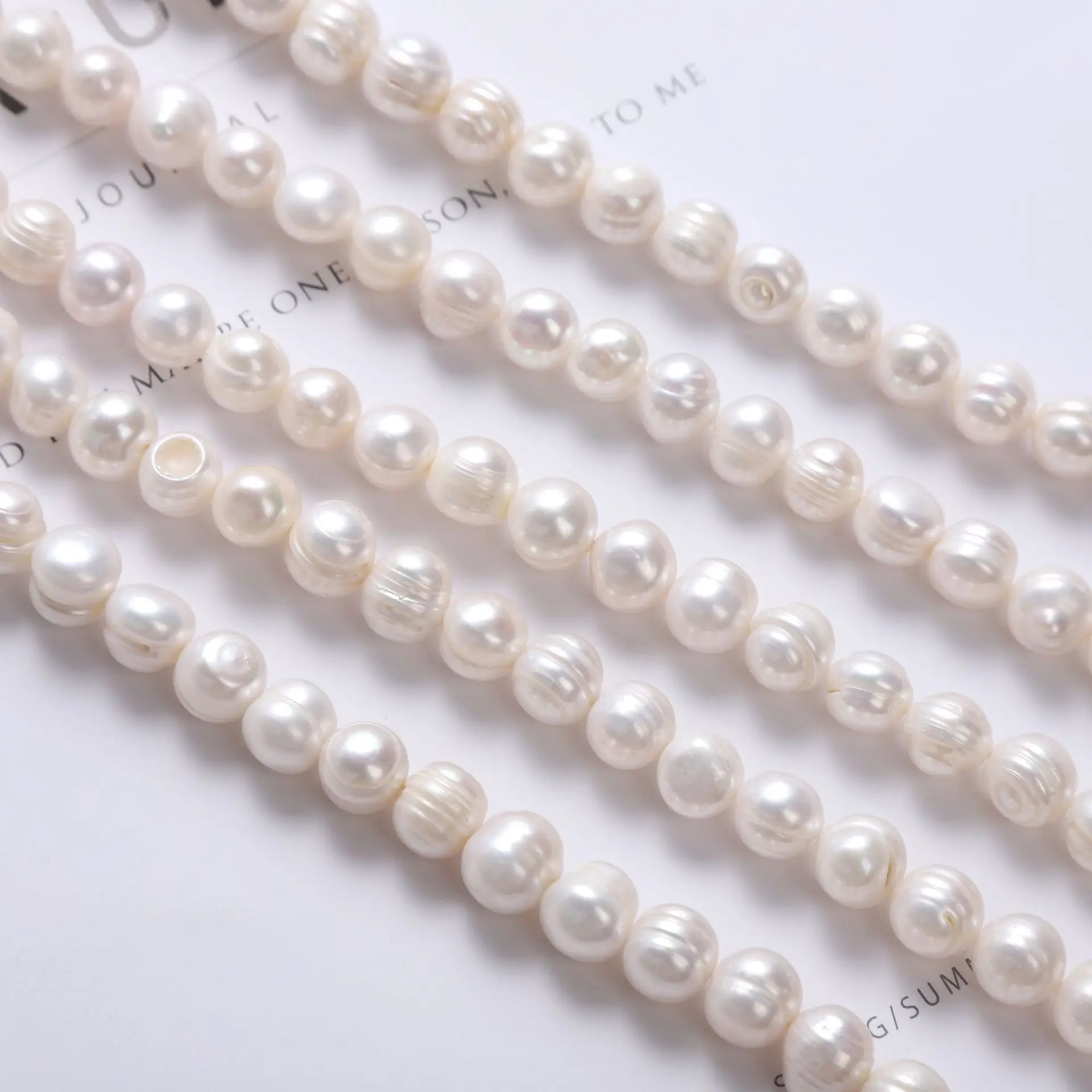 Natural Freshwater Pearl Thread 8-11mm DIY Jewelry