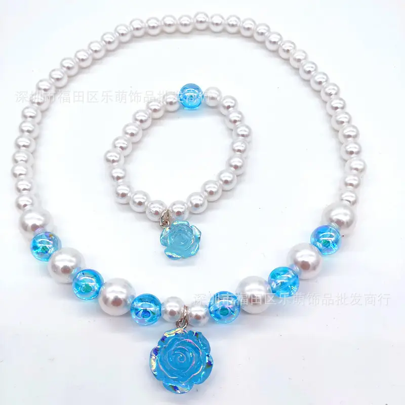 Pink Crystal Princess Necklace Set for Girls 3-6Yrs - Image 15