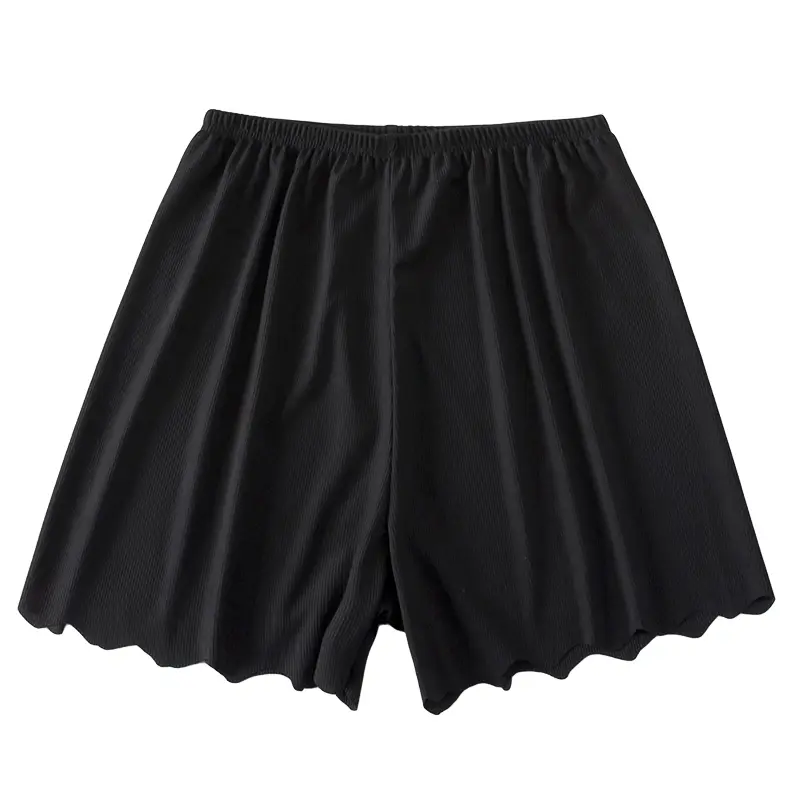Women Ice Silk Safety Pants Summer No-Hem Anti-light Outwear Large - Image 8