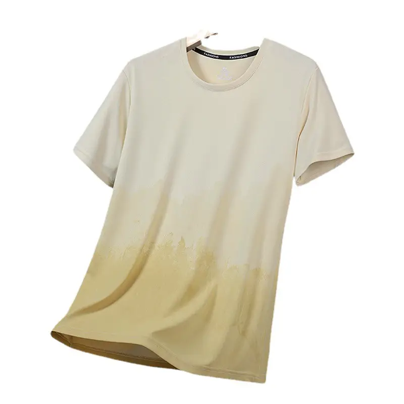 Men's Gradient Cotton T-Shirt Summer Cool Casual - Image 9