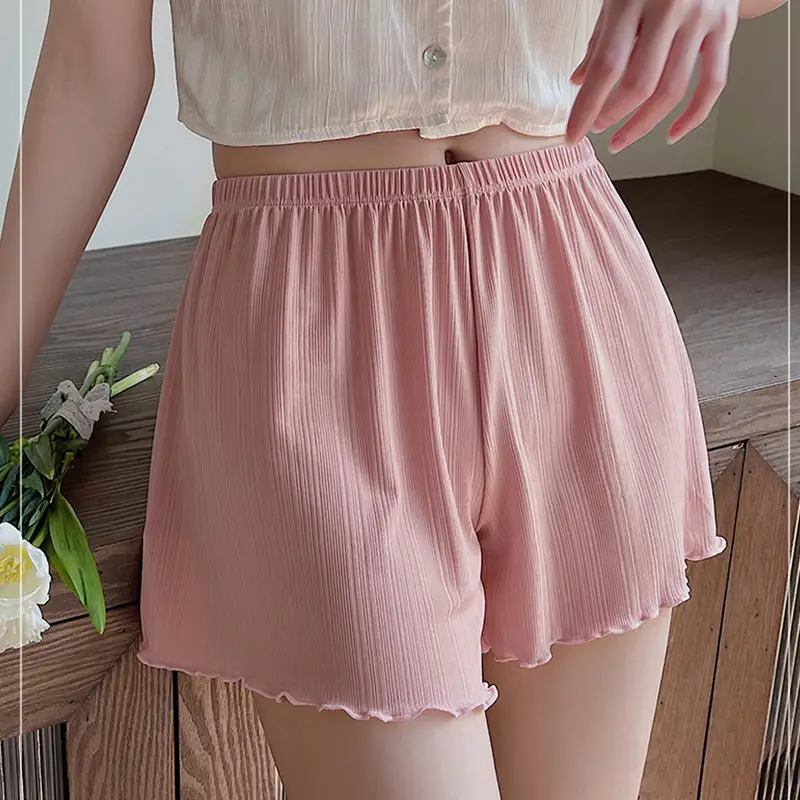 White Lace Shorts Women Summer Non-Curling Loose Fit - Image 8