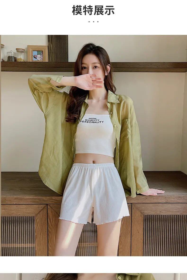 White Lace Shorts Women Summer Non-Curling Loose Fit — feature 15
