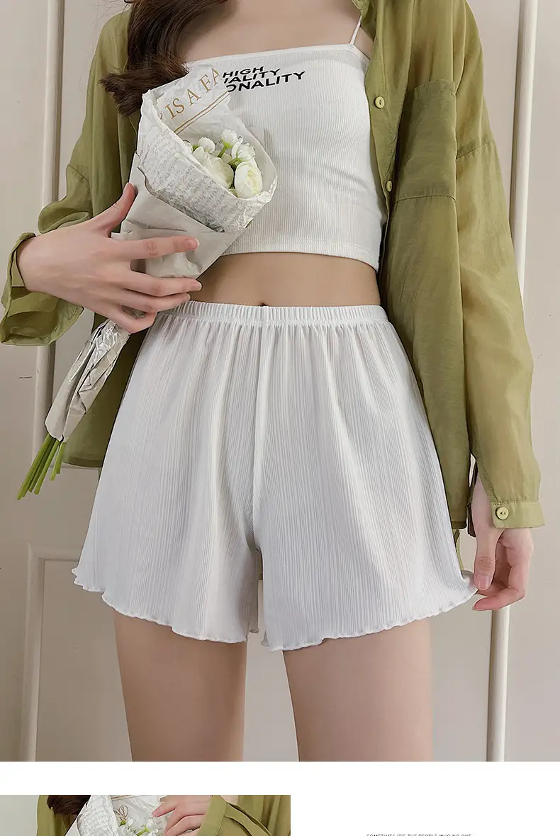 White Lace Shorts Women Summer Non-Curling Loose Fit — feature 16