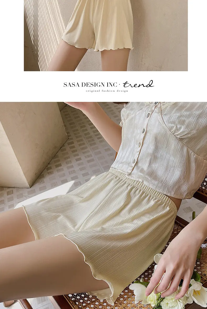 White Lace Shorts Women Summer Non-Curling Loose Fit — feature 19
