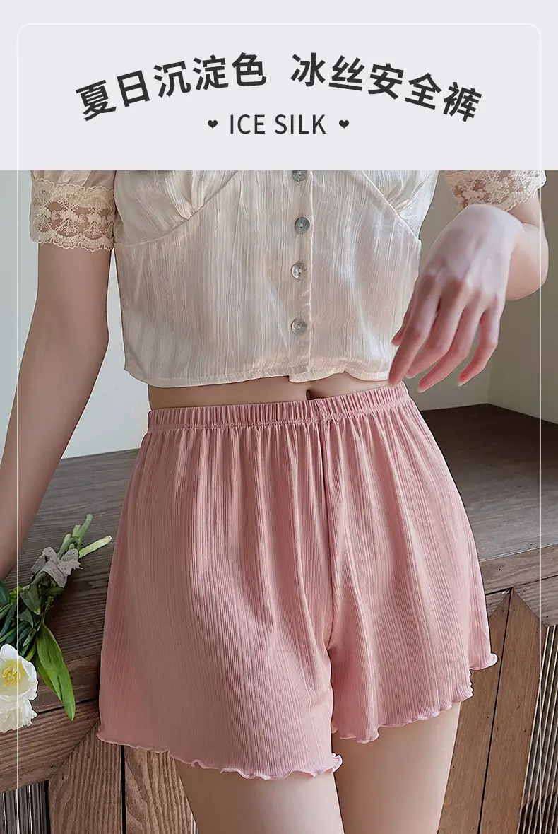 White Lace Shorts Women Summer Non-Curling Loose Fit — feature 4