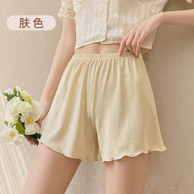 White Lace Shorts Women Summer Non-Curling Loose Fit - Image 3