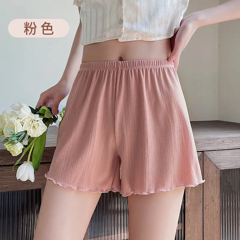 White Lace Shorts Women Summer Non-Curling Loose Fit - Image 4