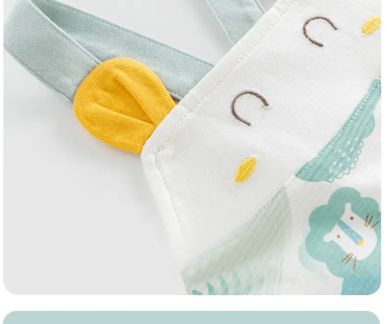 Baby Dinosaur Two-Piece Set Cotton Summer Outgoing Strap Suit — feature 11