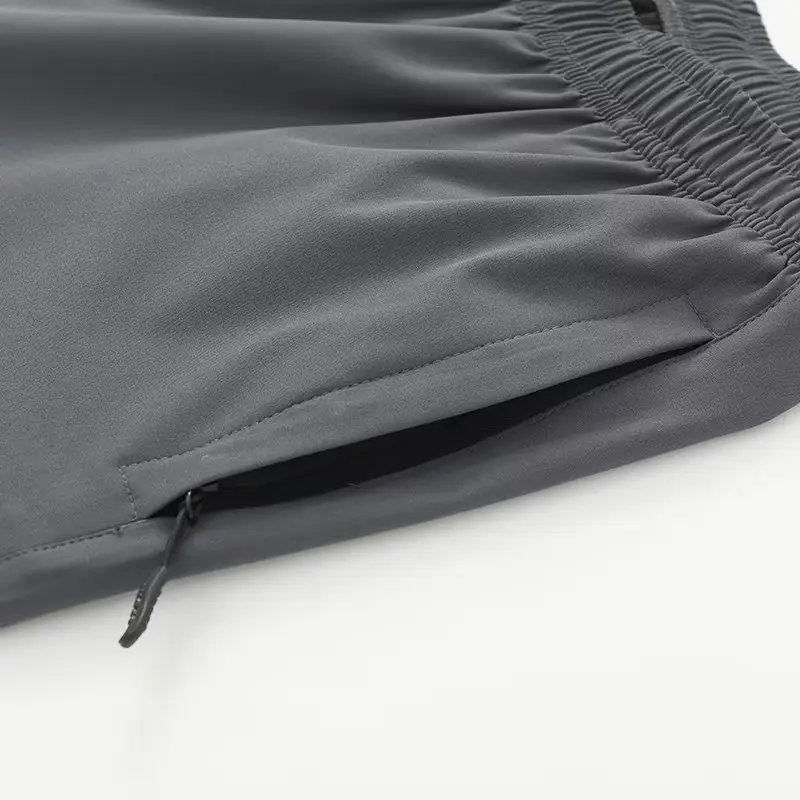 Men Ice Silk Shorts Summer 2025 Loose Fit Sports Casual Pants - Image 5