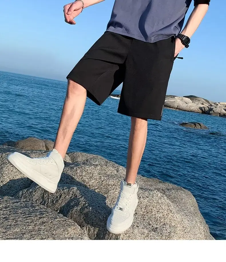 Men Ice Silk Shorts Summer 2025 Loose Fit Sports Casual Pants — feature 12