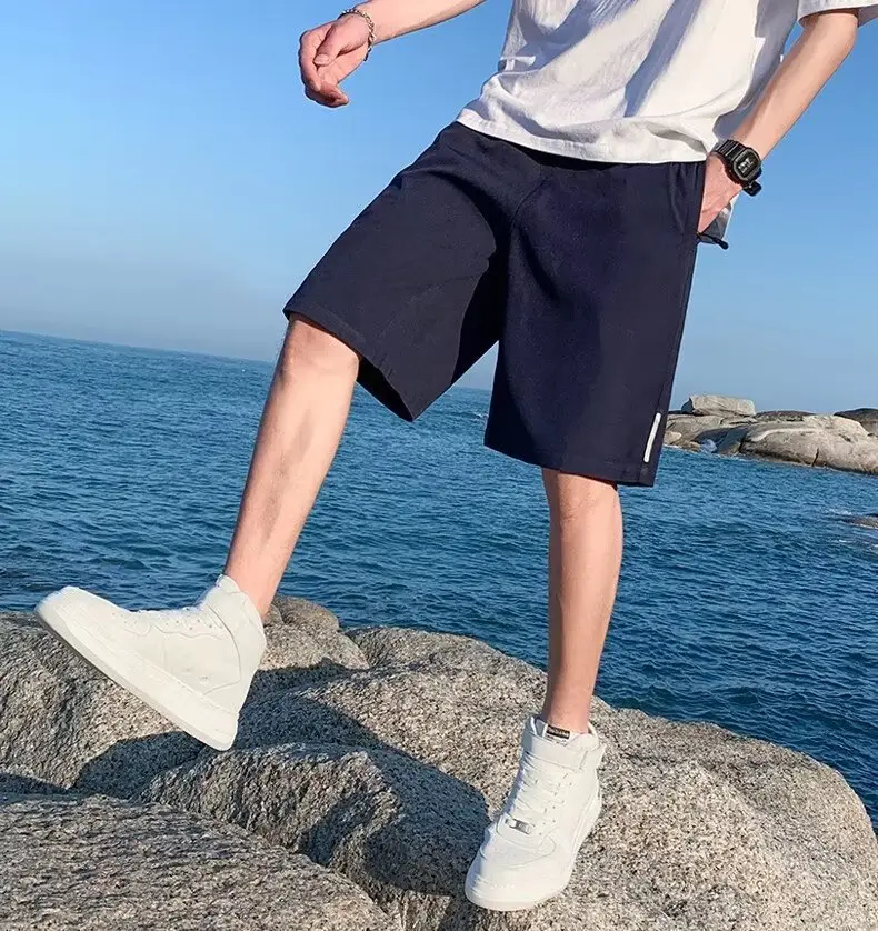 Men Ice Silk Shorts Summer 2025 Loose Fit Sports Casual Pants — feature 22