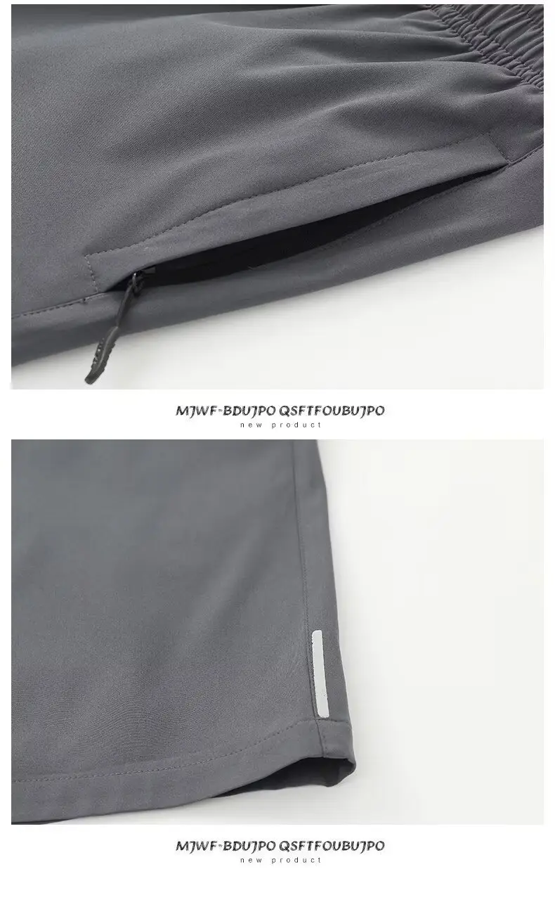 Men Ice Silk Shorts Summer 2025 Loose Fit Sports Casual Pants — feature 24