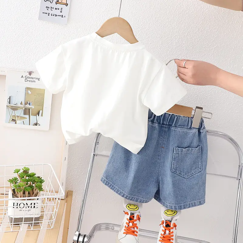 2023 Boys 2-Piece T-Shirt & Denim Shorts Set — feature 4