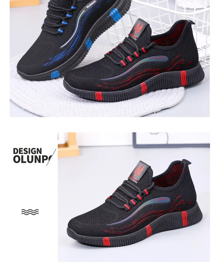 Autumn and winter plus velvet new flying weaving women's shoes walking lightweight soft bottom sports shoes all-match casual shoes cotton shoes — feature 10
