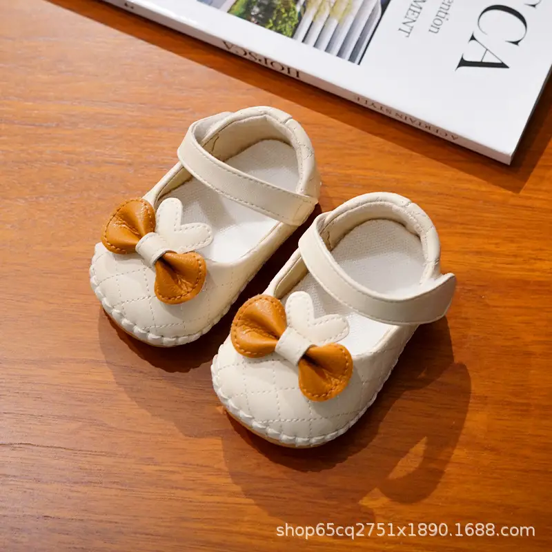 Baby Shoes Pink Bow Toddler Anti-Fall Sandals 0-1Y