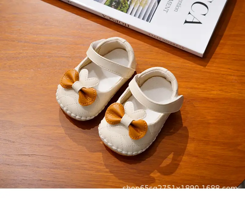 Baby Shoes Pink Bow Toddler Anti-Fall Sandals 0-1Y — feature 4