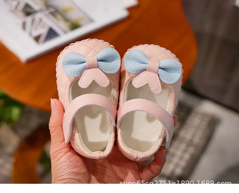 Baby Shoes Pink Bow Toddler Anti-Fall Sandals 0-1Y — feature 7