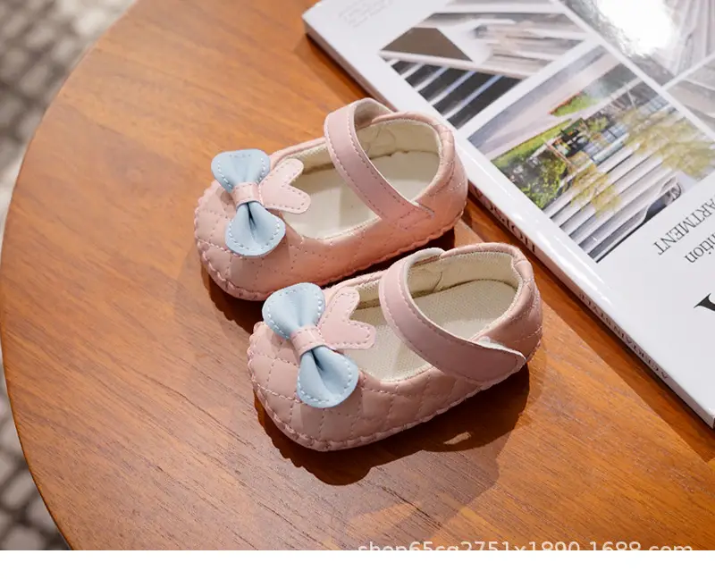 Baby Shoes Pink Bow Toddler Anti-Fall Sandals 0-1Y — feature 8