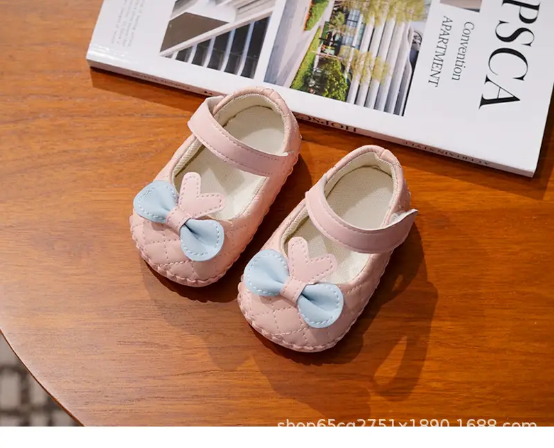 Baby Shoes Pink Bow Toddler Anti-Fall Sandals 0-1Y — feature 9