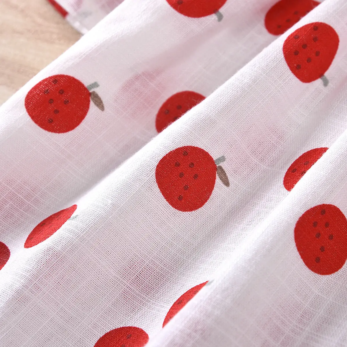 Girls Polka Dot Bow Top Shorts Set Red White — feature 11