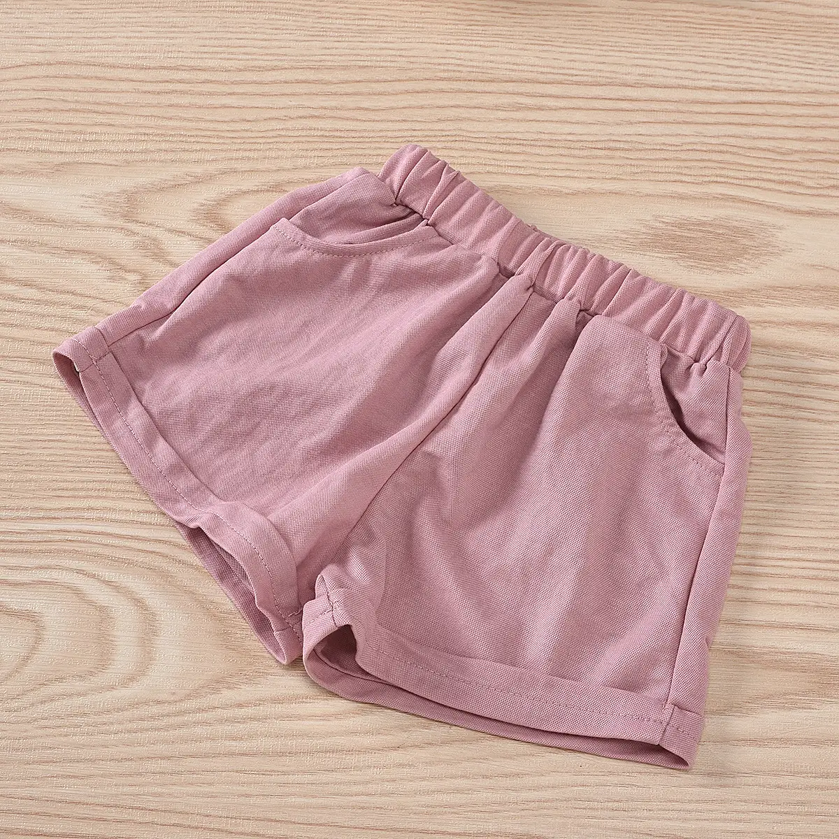 Girls Polka Dot Bow Top Shorts Set Red White — feature 17