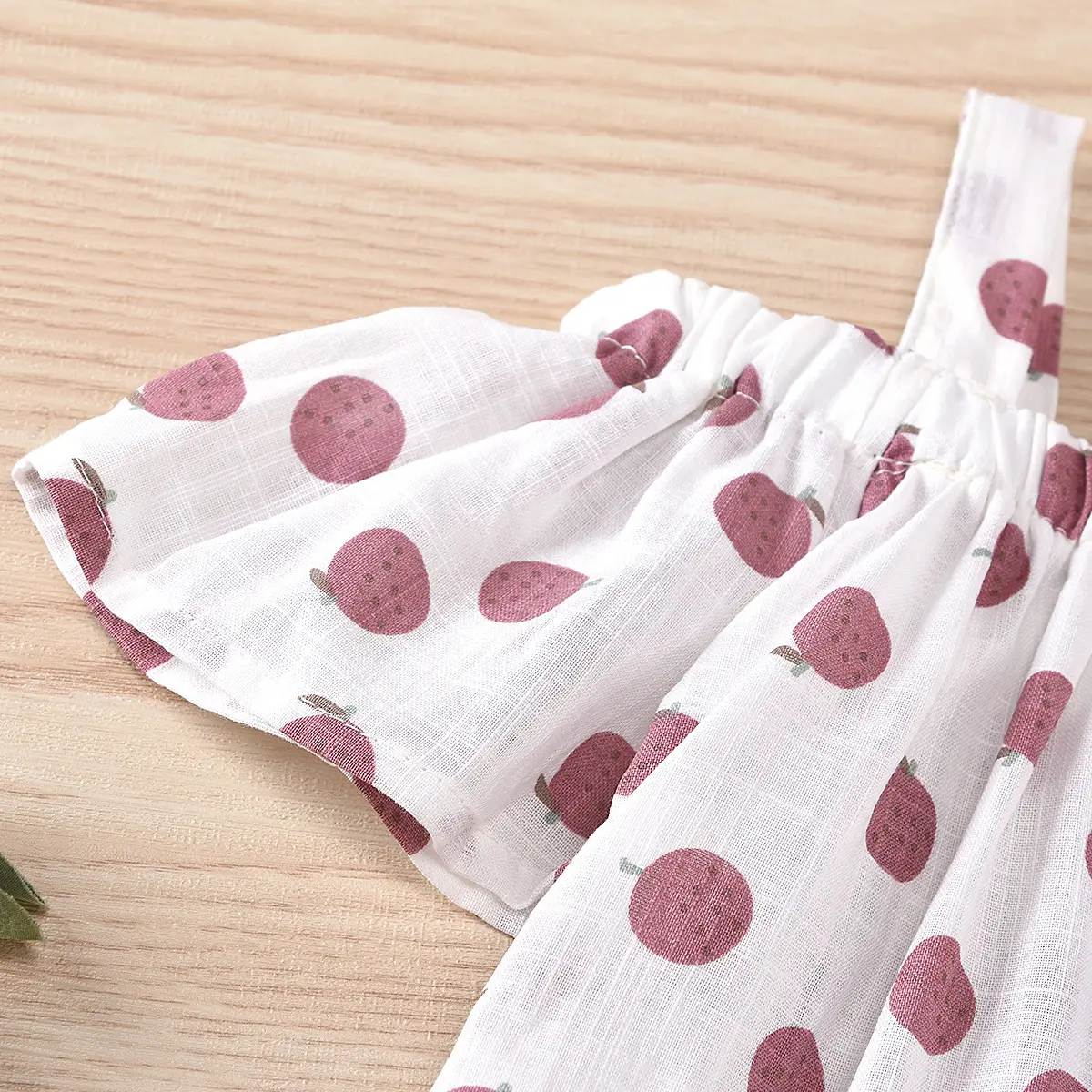 Girls Polka Dot Bow Top Shorts Set Red White — feature 19
