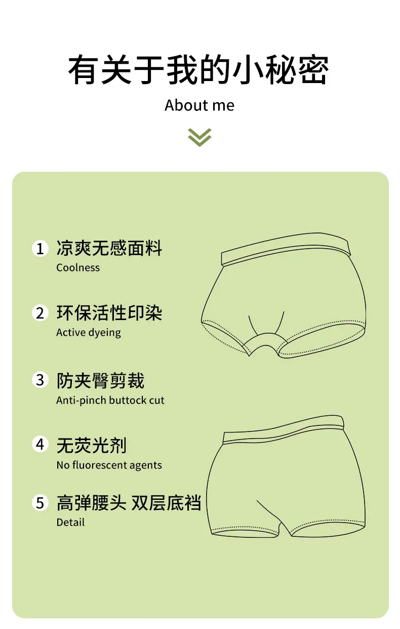 Girls Safety Pants Modal Summer Five-Quarter Bottoming Boxer Shorts Anti-Exposure — feature 4