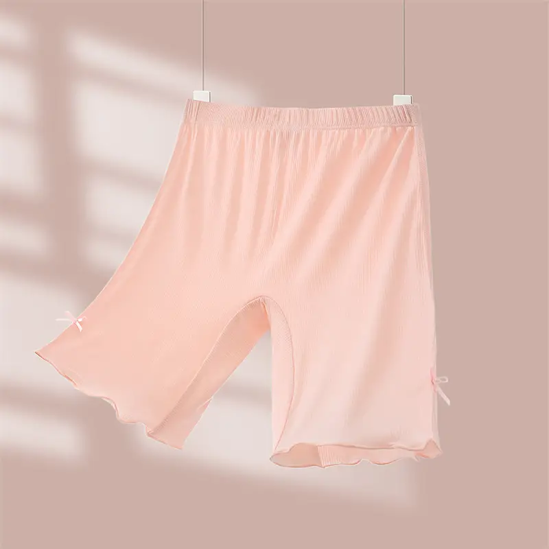Girls Safety Pants Modal Summer Five-Quarter Bottoming Boxer Shorts Anti-Exposure - Image 3
